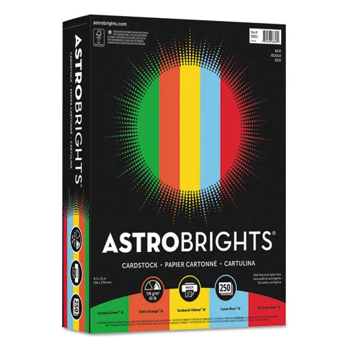Astrobrights Color Cardstock -“eco” Assortment 65 Lb Cover Weight 8.5×11 Assorted 250/pack