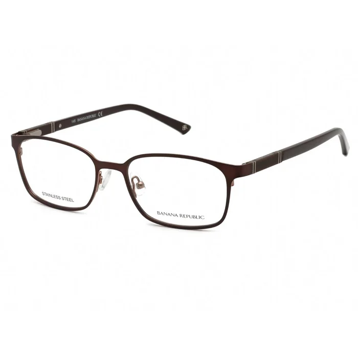 Banana Republic Men’s Eyeglasses – Matte Brown Metal Rectangular | JACE/N 04IN 00