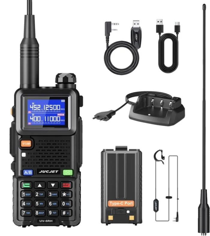 BAOFENG UV-5RH 10w GMRS Ham Radio with Long Range Walkie Talkies, Multifunctional Use, USB-C 60745129