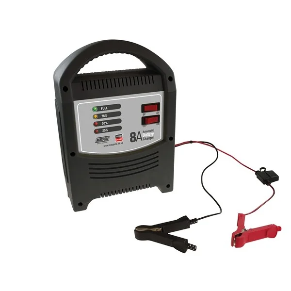 Battery Charger 8A – 6V/12V – LED Automatic