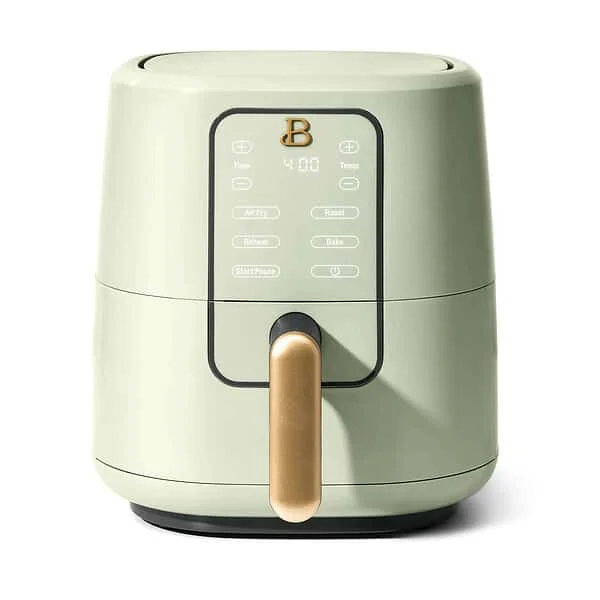 Beautiful 3 Qt Air Fryer with TurboCrisp Technology, Sage Green by Drew Barrymore