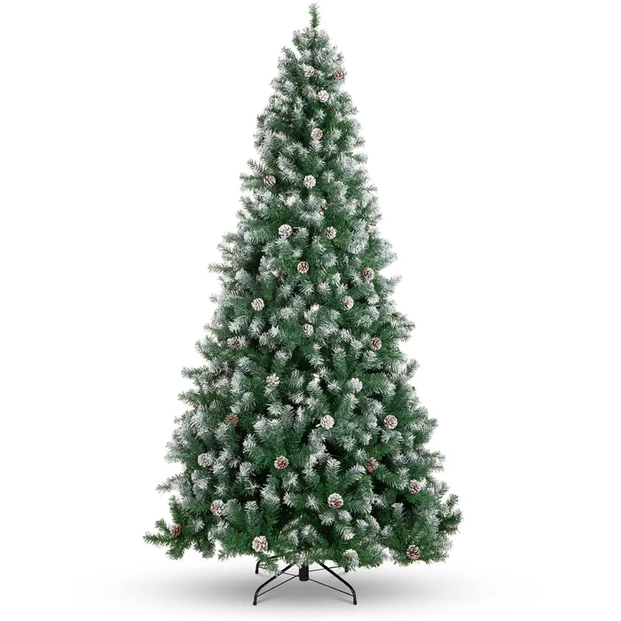 Best Choice Products 7.5ft Pre-Decorated Holiday Christmas Tree for Home, Office, Party Decoration w/ 1,346 PVC Branch Tips