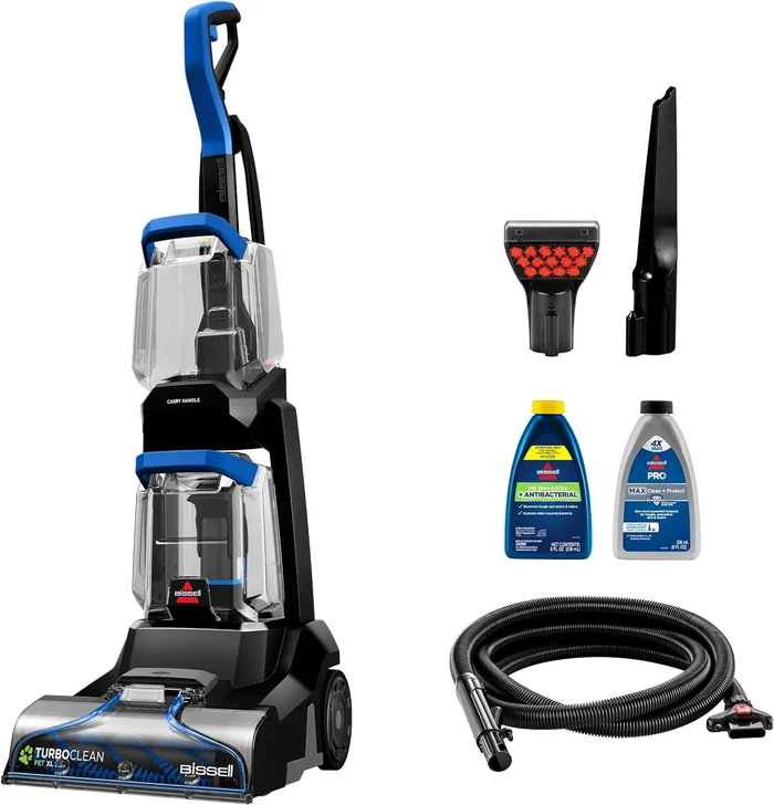 Bissell TurboClean Pet XL Upright Carpet Cleaner, Upholstery Tough Stain Tool & Formula Included, 3746