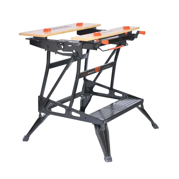 BLACK+DECKER 29-in L x 33.07-in H Black Wood Adjustable Height Portable Work Bench