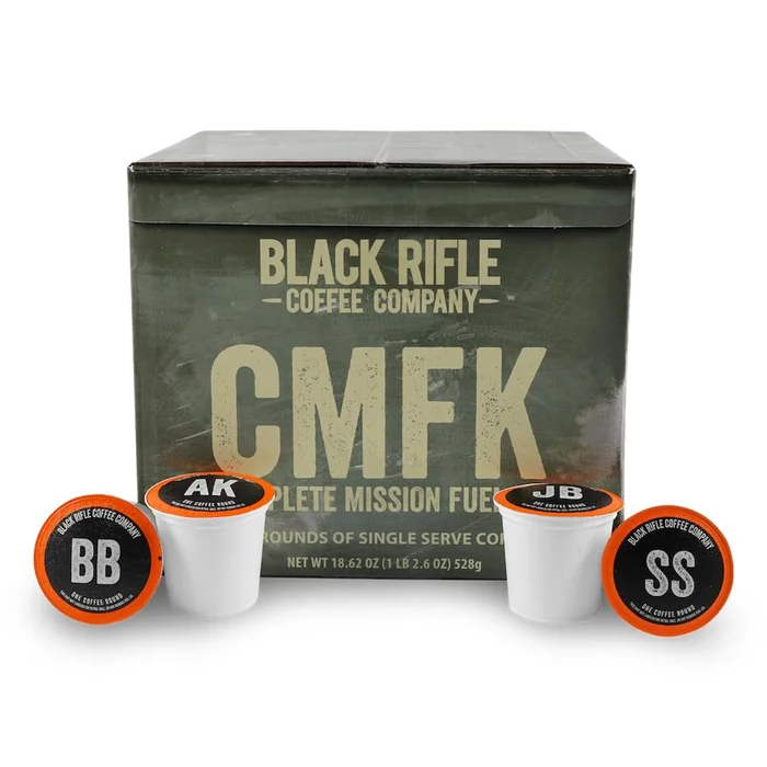 Black Rifle Coffee Company Supply Drop Variety Pack, AK Espresso, Just Black, and Beyond Black Blends, 48 Coffee Pods