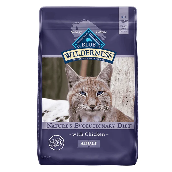 Blue Buffalo Wilderness High Protein, Natural Adult Dry Cat Food, Chicken 12-lb