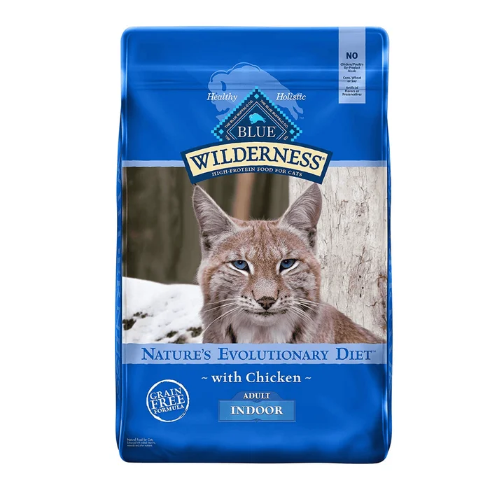 Blue Buffalo Wilderness High Protein, Natural Adult Indoor Dry Cat Food, Chicken 11-lb