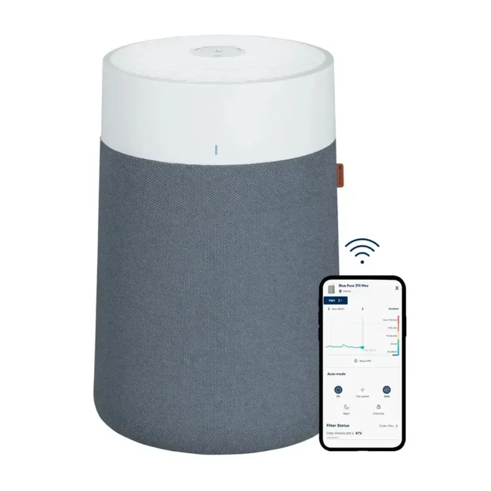 Blueair – Blue Pure 311i Max 387 Sq. Ft Smart HEPASilent Air Purifier – White/Seabed