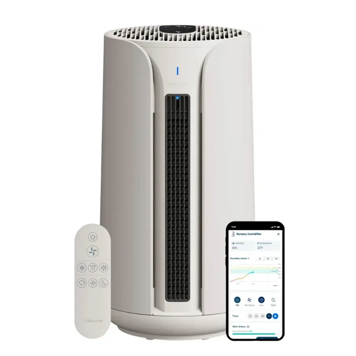 Blueair – ComfortPure Most Powerful 3-in-1 HEPASilent T10i Air Purifier: Heat + Cool + Purify – Gray