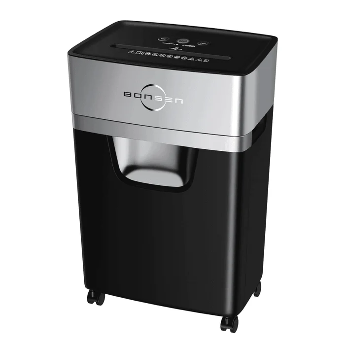 BONSEN 16-Sheet Heavy Duty Paper Shredder for Office, 60-Minute Running Time Cross-Cut CD Shredder (S3102)