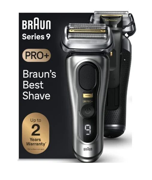 Braun Series 9 9517s PRO+ Electric Razor for Men, 5 Pro Shave Elements & Precision Long Hair ProTrimmer, Charging Stand
