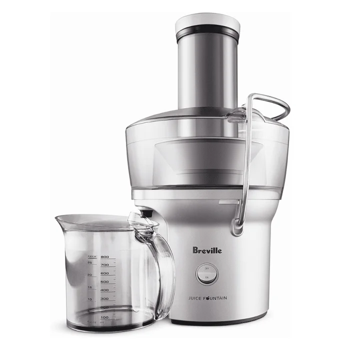 Breville Juice Fountain Compact Juicer, Silver, BJE200XL, 10″ x 10.5″ x 16″