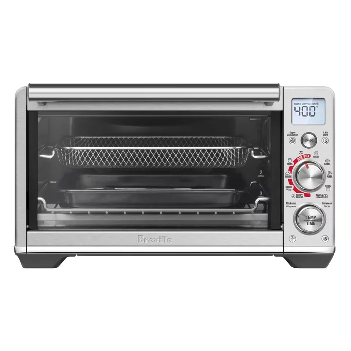 Breville – the Smart Oven Air Fryer Compact, 0.5 Cubic Feet Toaster Oven – Brushed Stainless Steel