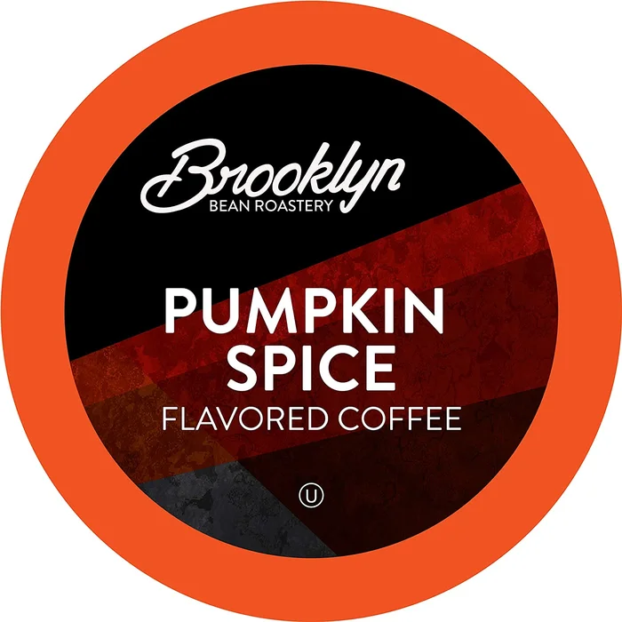 Brooklyn Beans Roastery Coffee Pods, Fall Flavored Pumpkin Spice, Compatible with 2.0 Keurig Coffee Pods K Cup Brewers, 40 Count