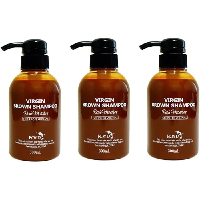 Bryses Royd Color Shampoo Virgin Brown 300ml Set of 3