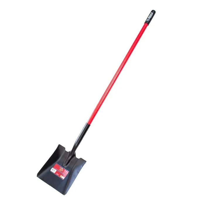 Bully Tools 62525 50.5 in Fiberglass Long Handle 14-Gauge Steel Square Point Shovel