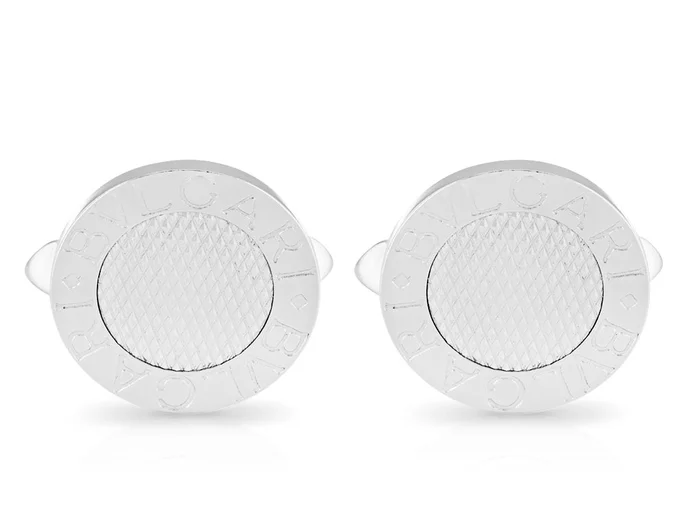Bvlgari Guilloche Cufflinks