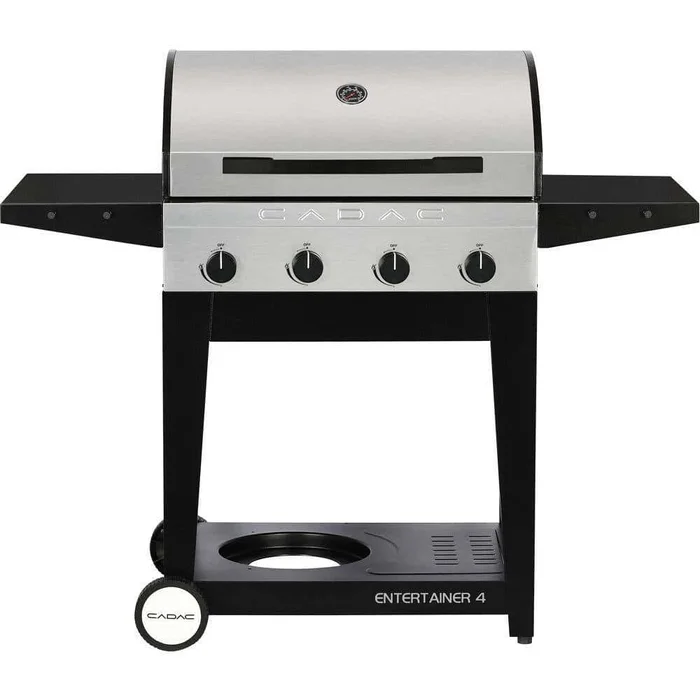 Cadac 98251-41G01-US Entertainer 4-Burner Propane Gas Grill in Stainless Steel