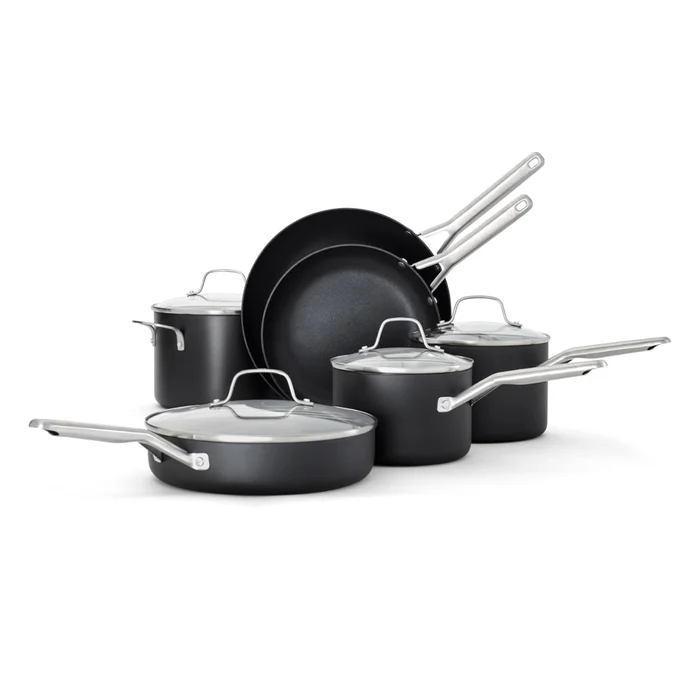 Calphalon Hard-Anodized Nonstick 10-Piece Cookware Set