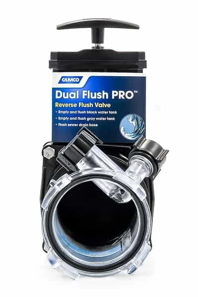 Camco Dual Flush Pro Holding Tank Rinser with Gate Valve (39062)