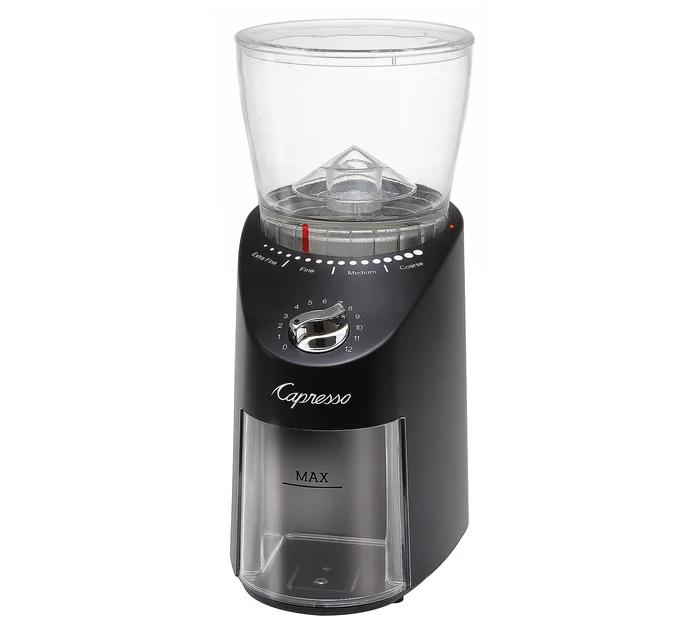 Capresso Infinity Plus Conical Burr Grinder – Black