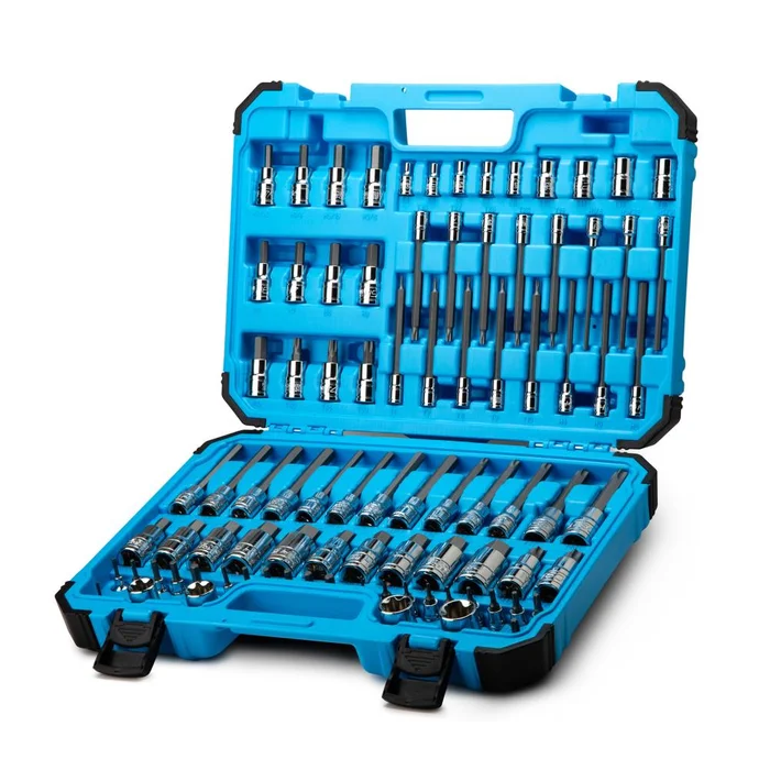 Capri Tools 88-Piece Set Drive Set Hex; Torx Bit Standard (SAE) and Metric Combination Driver Socket Set
