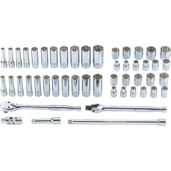 Carlyle Tools 3/8 in Drive General Service Tool Set – 49 Pc Set