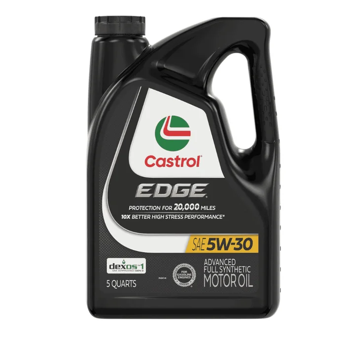 Castrol Edge 5W-30 Advanced Full Synthetic Motor Oil, 5 Quarts