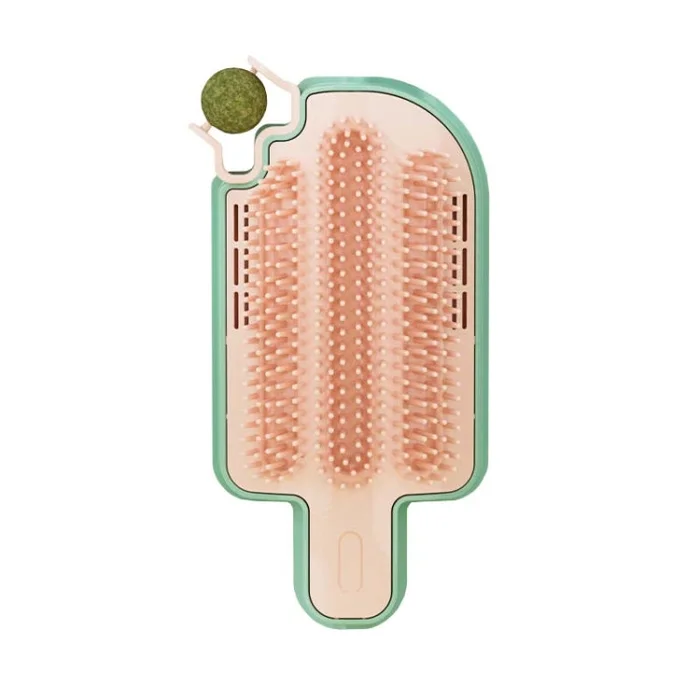 Cats Corner Self-Exciting Ice-Cream Scrubber Pet Massage Brush Toy, Style: Peppermint Ball Model