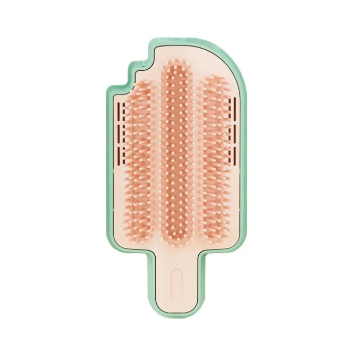 Cats Corner Self-Exciting Ice-Cream Scrubber Pet Massage Brush Toy, Style: Simple Model