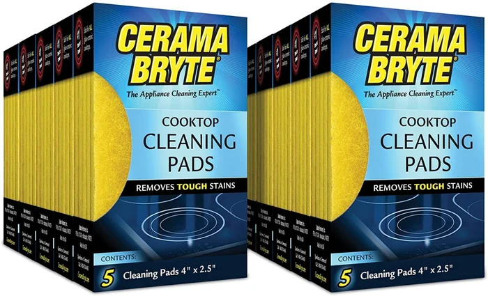 Cerama Bryte Glass-Ceramic Cooktop Cleaning Pads, 50 Count