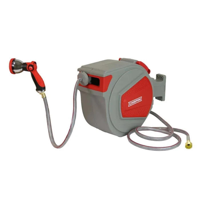 Chapin 5999 1/2 in. dia. x 65 ft. Heavy-Duty Wall Mount Retractable Hose Reel