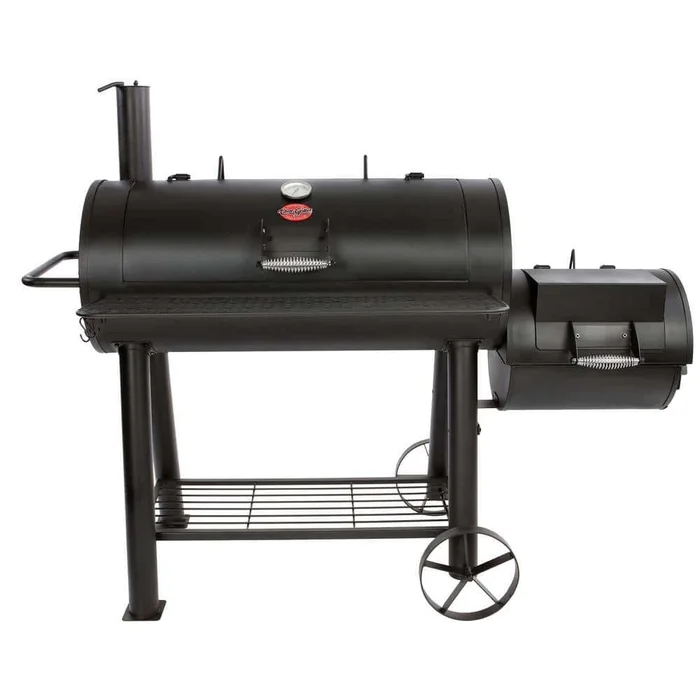 Char-Griller 8125 1012 sq. in. Competition Pro Offset Charcoal Grill or Wood Smoker in Black