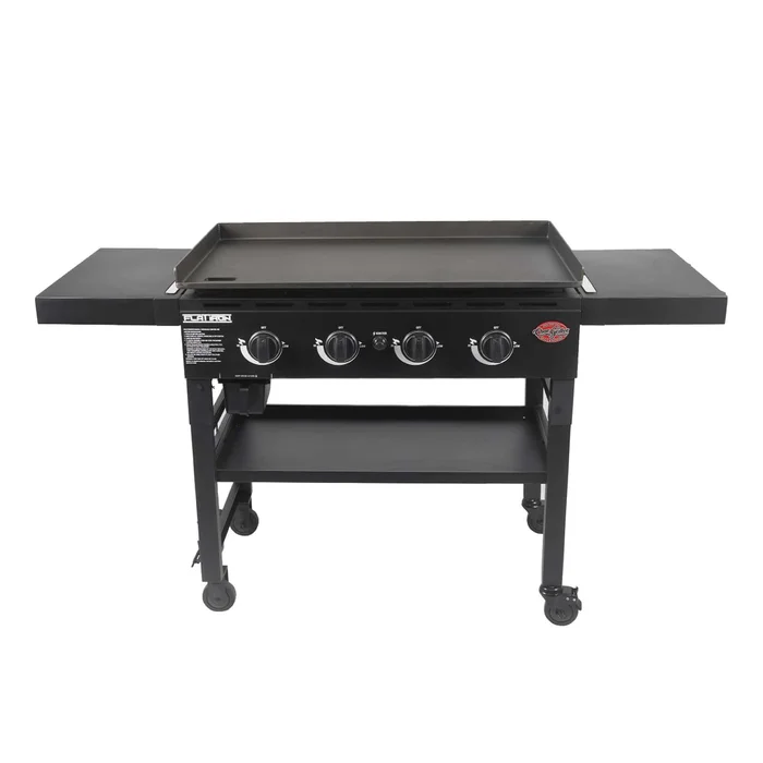 Char-Griller Flat Iron 4-Burner Liquid Propane Flat Top Grill