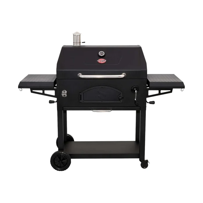 Char-Griller Legacy 33-in W Black Cart Charcoal Grill