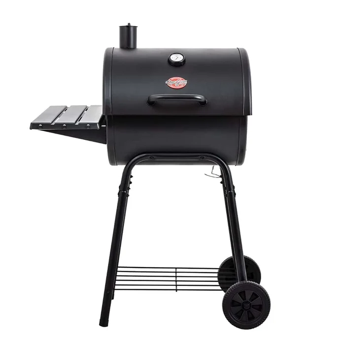 Char-Griller Wrangler 23-in Black Barrel Charcoal Grill