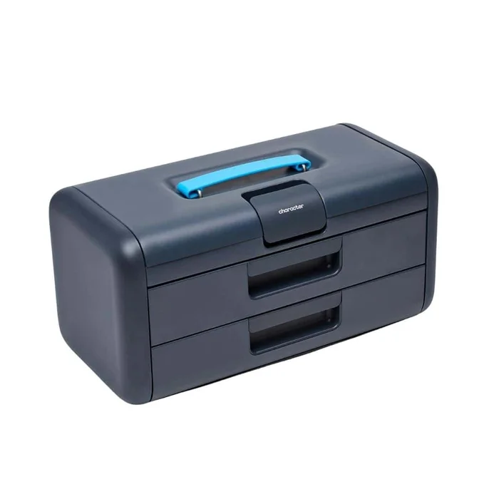 Character 17-in Ball-bearing 3-Drawer Blue Steel Tool Box