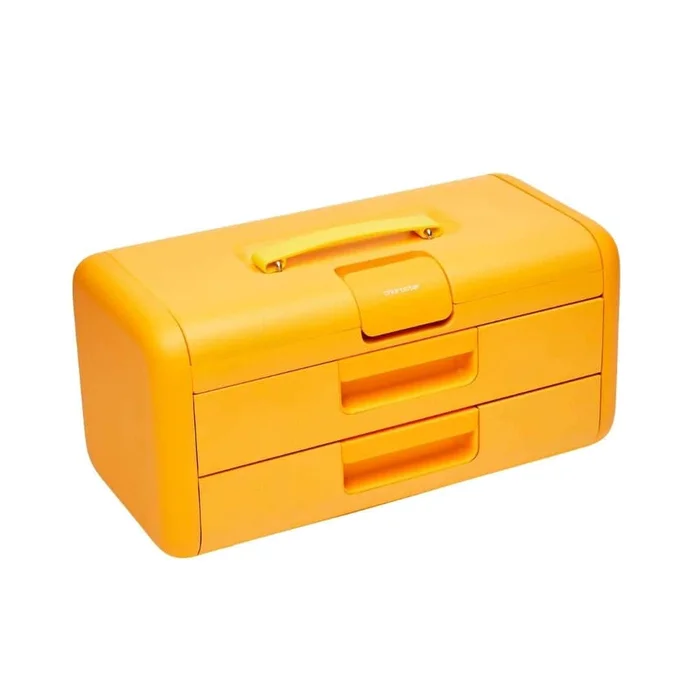 Character 17-in Ball-bearing 3-Drawer Yellow Steel Tool Box
