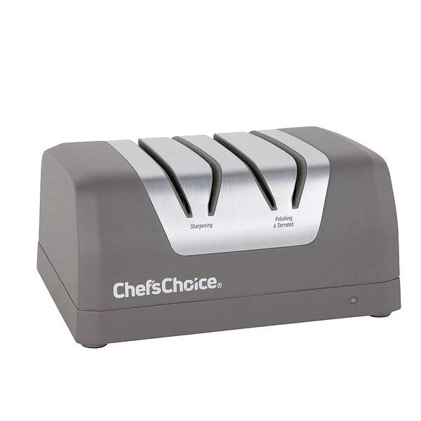 Chef’sChoice Chef’schoice Rechargeable Two-stage Dc 220 Electric Knife Sharpener, For Most Household Knives, In Slate Gray