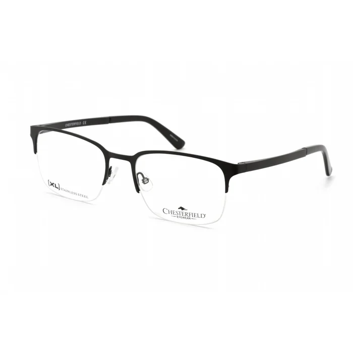 Chesterfield Men’s Eyeglasses – Matte Black Stainless Steel Frame | CH 86XL 0003 00
