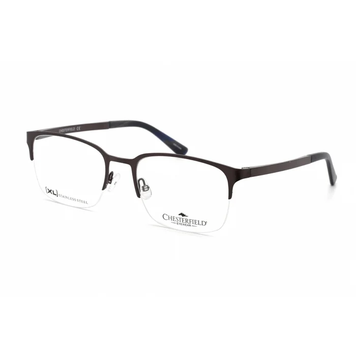 Chesterfield Men’s Eyeglasses – Matte Grey Stainless Steel Frame | CH 86XL 0FRE 00