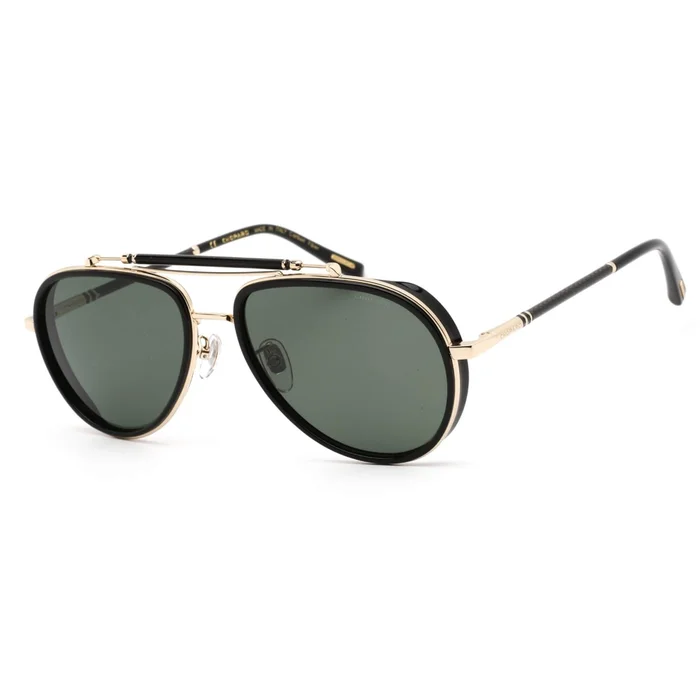 Chopard Men’s Sunglasses – Brown Lens Black/Gold Aviator Shaped Frame | SCHF24 700P
