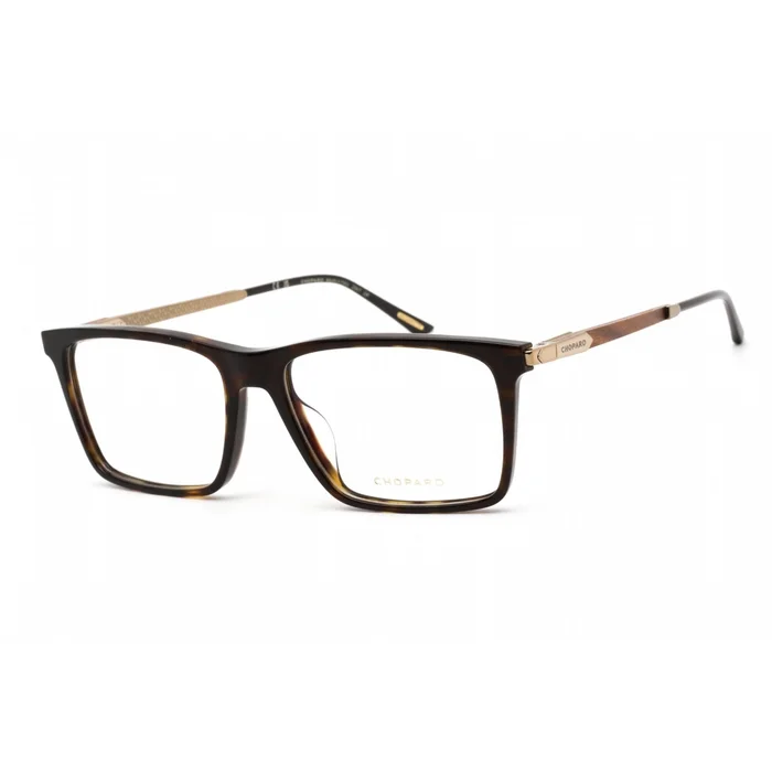 Chopard Women’s Eyeglasses – Shiny Dark Havana Rectangular Shape Frame | VCH343 0722