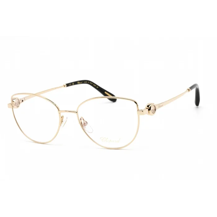 Chopard Women’s Eyeglasses – Shiny Total Rose Gold/Black Butterfly | VCHG02S 0300