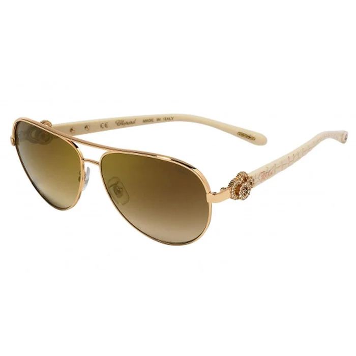 Chopard Women’s Sunglasses – Shiny Copper Gold Frame | SCHC26S-8FCG-61-13-135