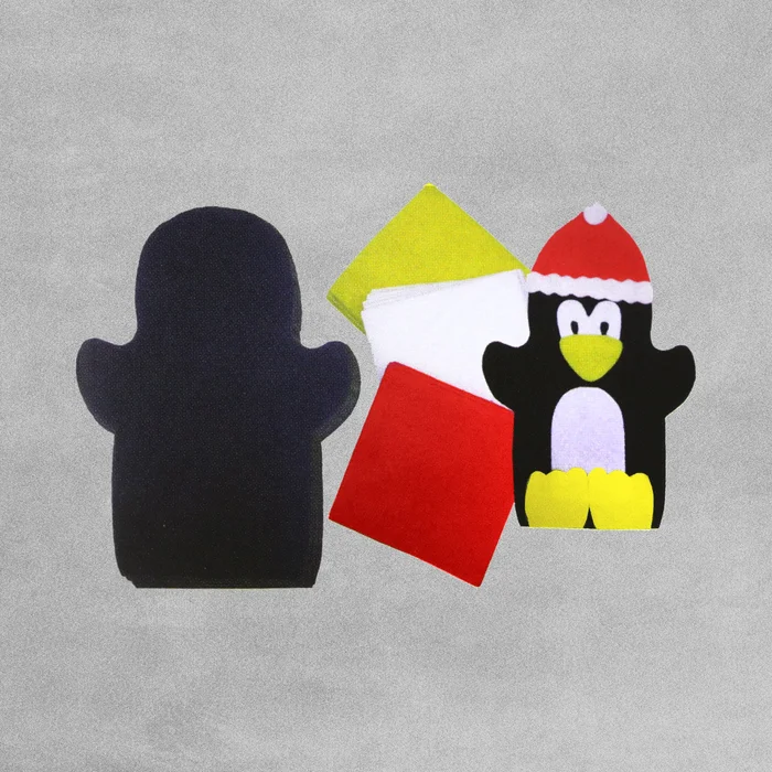 Christmas Penguin Felt Puppet Craft Kit – Makes 30