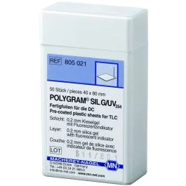 Chromatography Plates with UV Ind. Pack of 25 – 20 x 20cm [1672]
