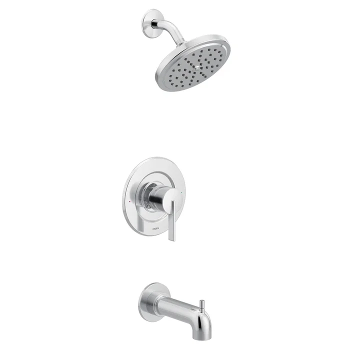 Chrome Moen Cia Posi-Temp Eco-Performance Tub and Shower Faucet Trim Kit, Valve Required (Part number: T2263EP)