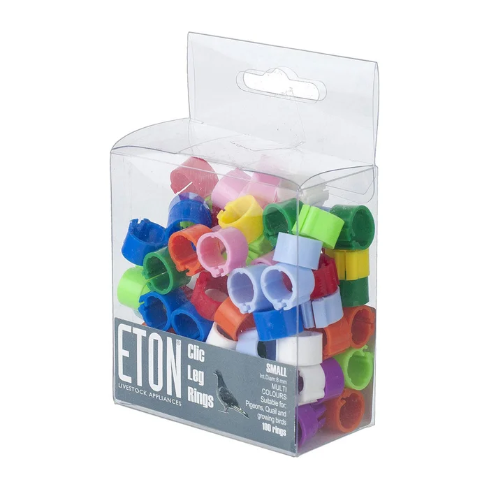 CLIC Flatband Leg Rings for Birds (pack 100)