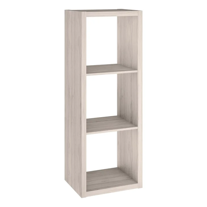 ClosetMaid 43.98-in H x 15.87-in W x 13.5-in D Bleached Walnut Wood Laminate 3 Cube Organizer